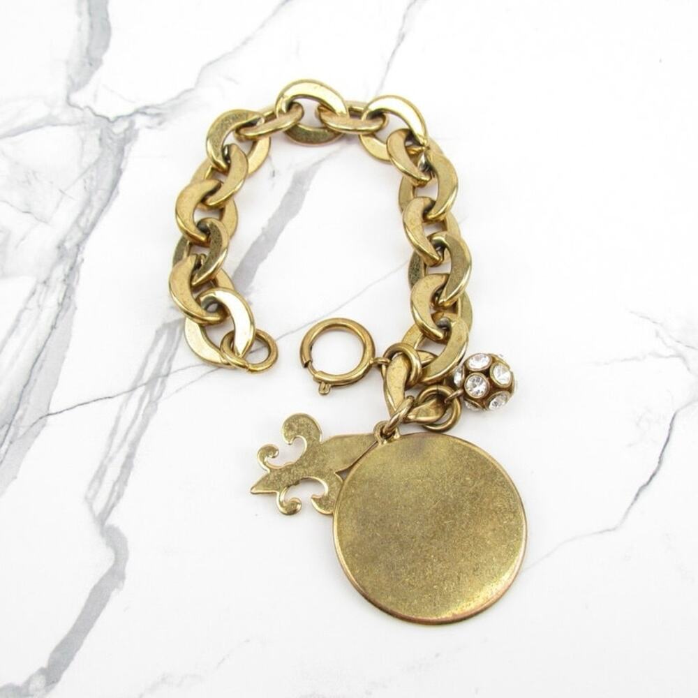 Vintage Juicy Couture Round Medal & Charms  Bracelet - Picture 3 of 5